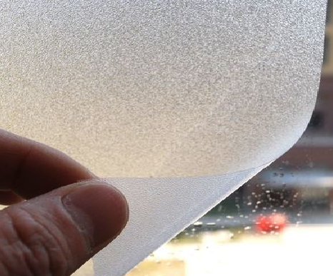 个旧玻璃门外面粘广告用什么材料好？